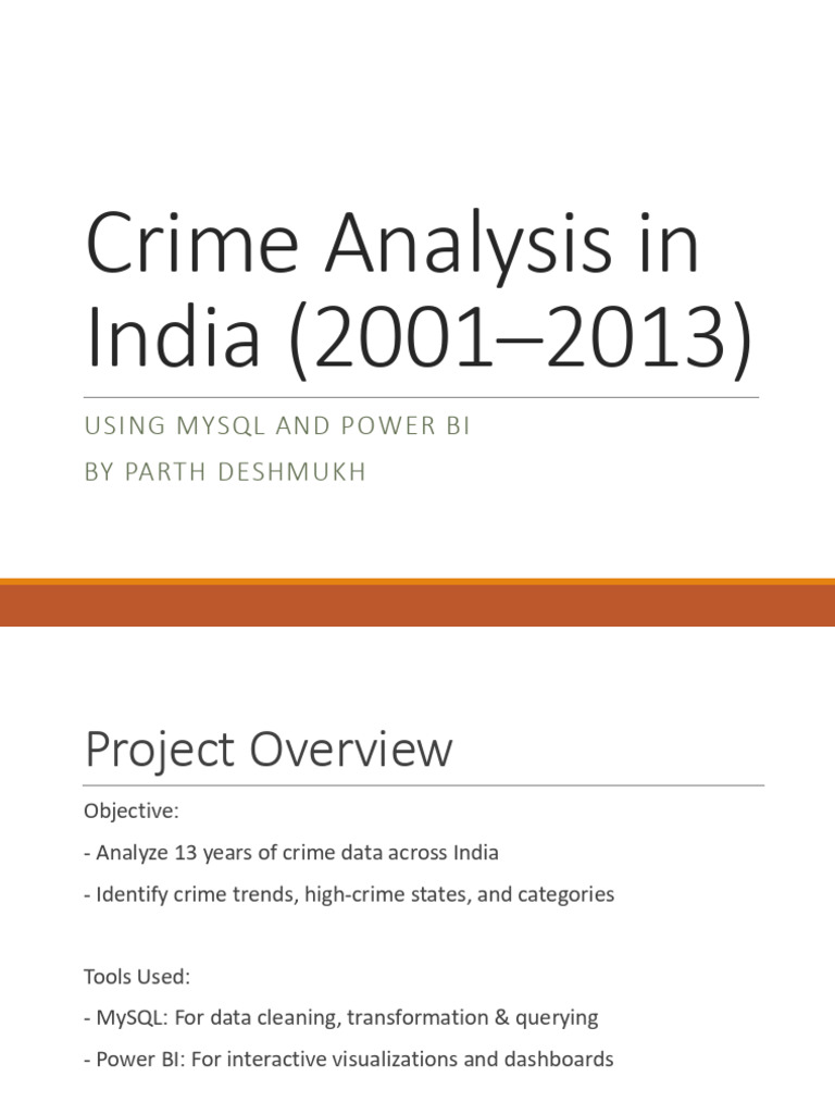 Crime Trends Analysis in India (2001-2013) | PDF