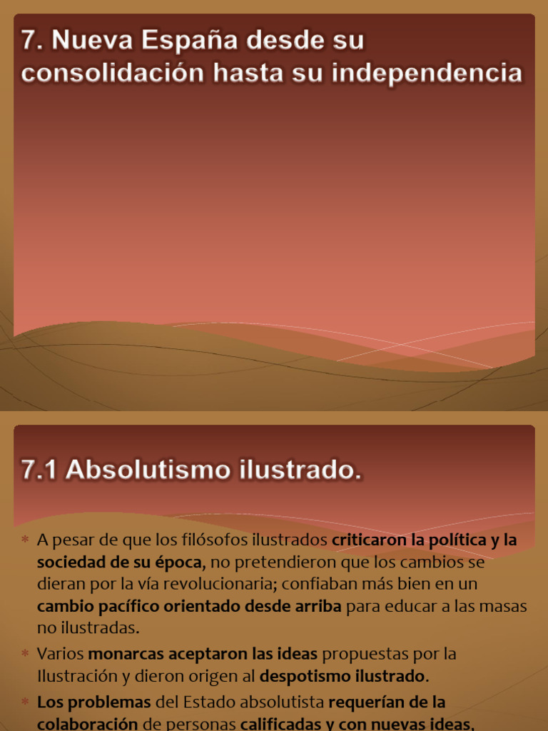 Crecimiento y lucha por la independencia en Nueva España | PDF | Nueva ...