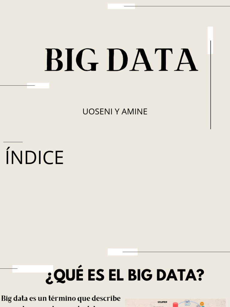 Introducción al Big Data y su Utilidad | PDF | Big Data | Datos