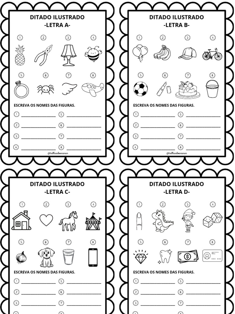 Ditado Ilustrado A - Z | PDF