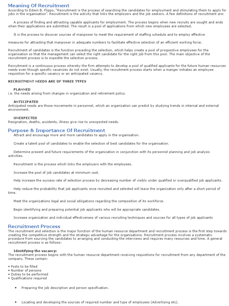 Internal Recruitment | PDF | Recruitment | Human Resources