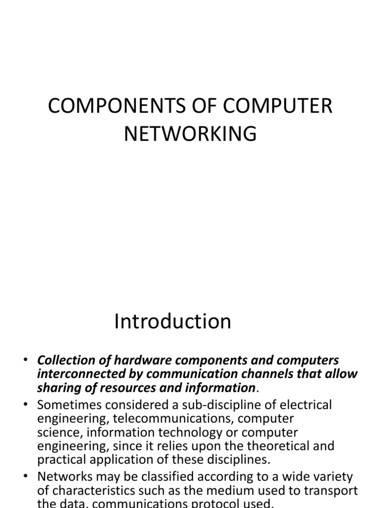 Components of Computer Networking | PDF | Firewall (Computing ...