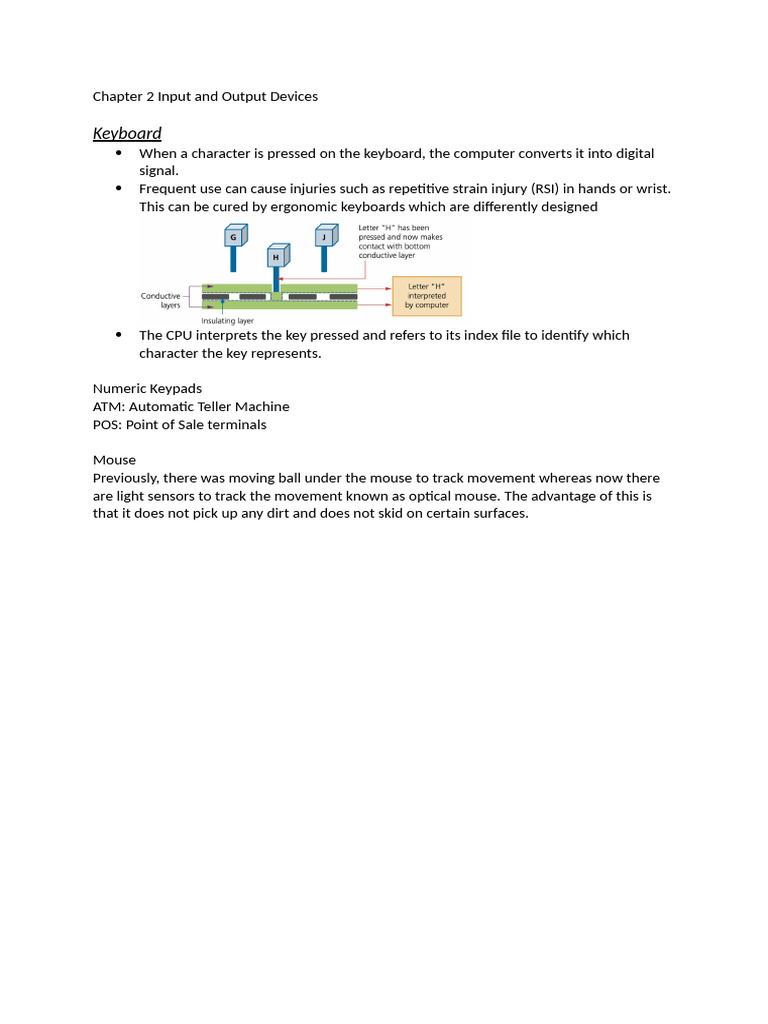 Chapter 2 Input and Output Devices | PDF