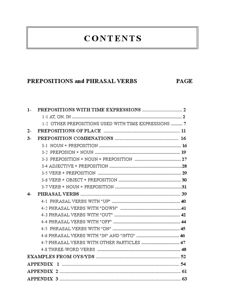 15 Preposition | PDF | Verb | Preposition And Postposition