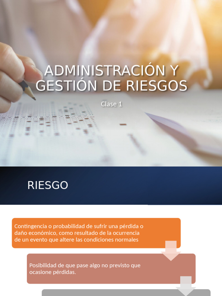Introducción a la Gestión de Riesgos | PDF | Riesgo | Interés