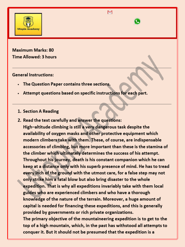Mountaineering Expedition Insights | PDF | Mountaineering