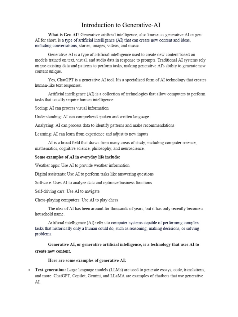 Understanding Generative Ai Basics Pdf Artificial Intelligence