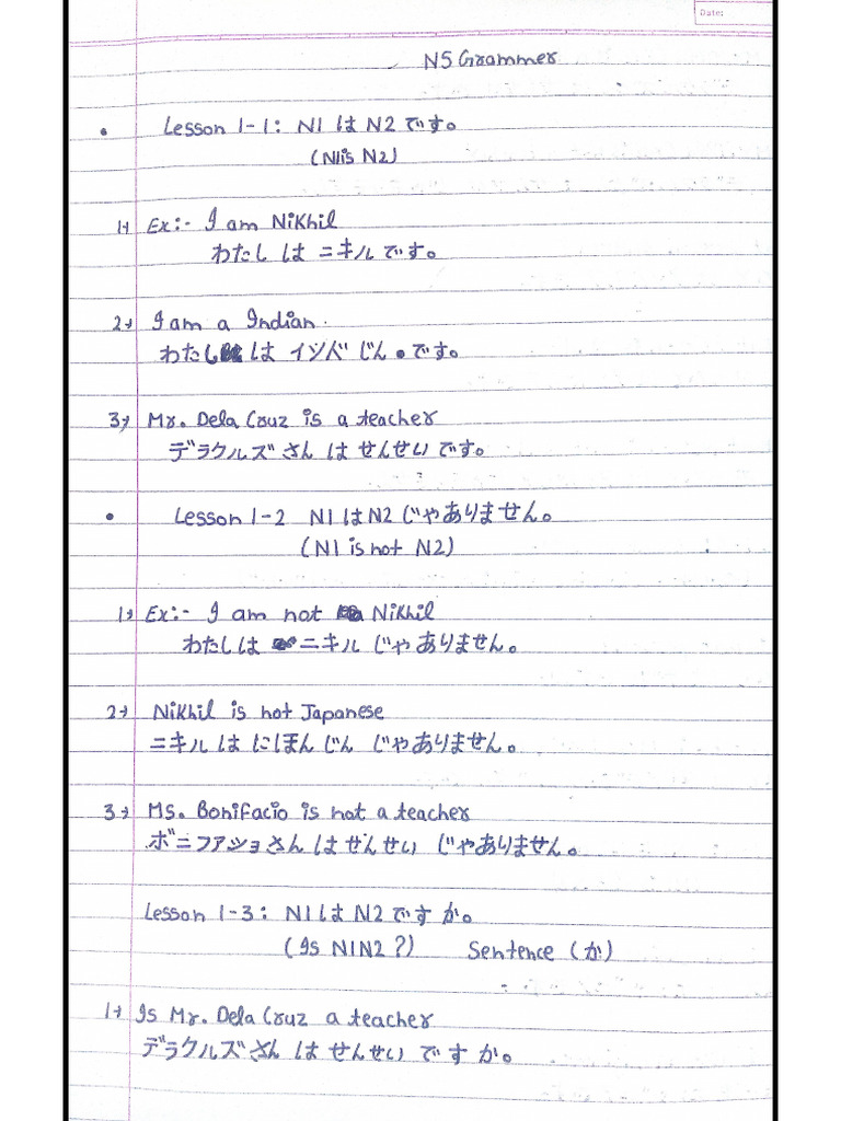 Minna No Nihongo N5 Pdf