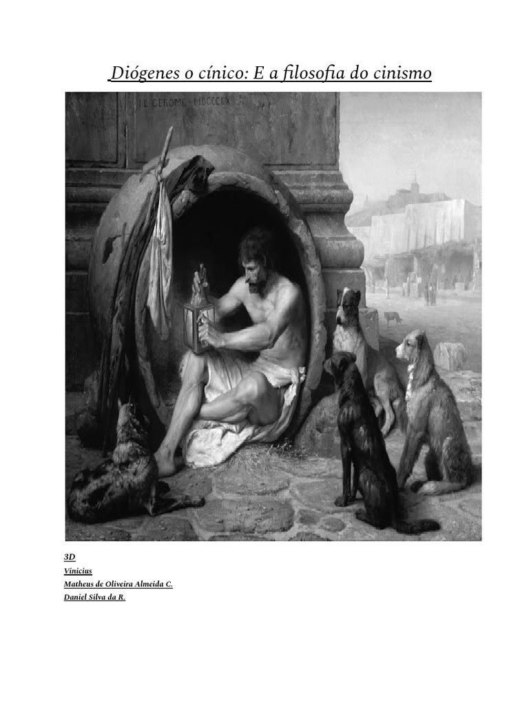 Diógenes e a Filosofia do Cinismo | PDF | Vida simples | Liberdade