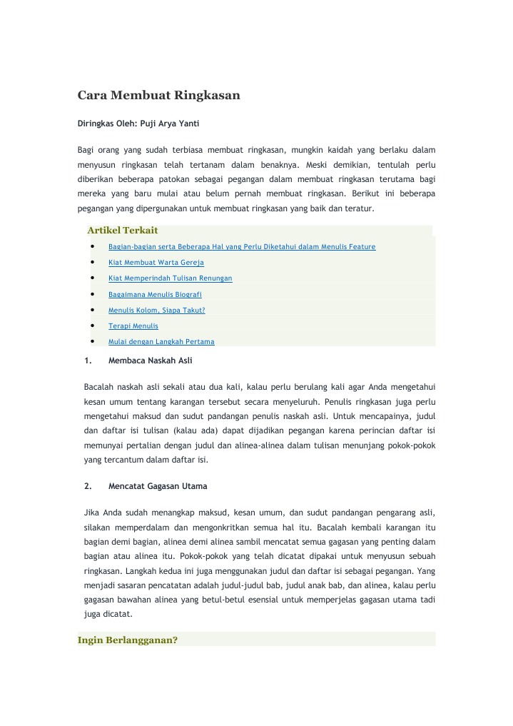 Cara Membuat Ringkasan Pdf