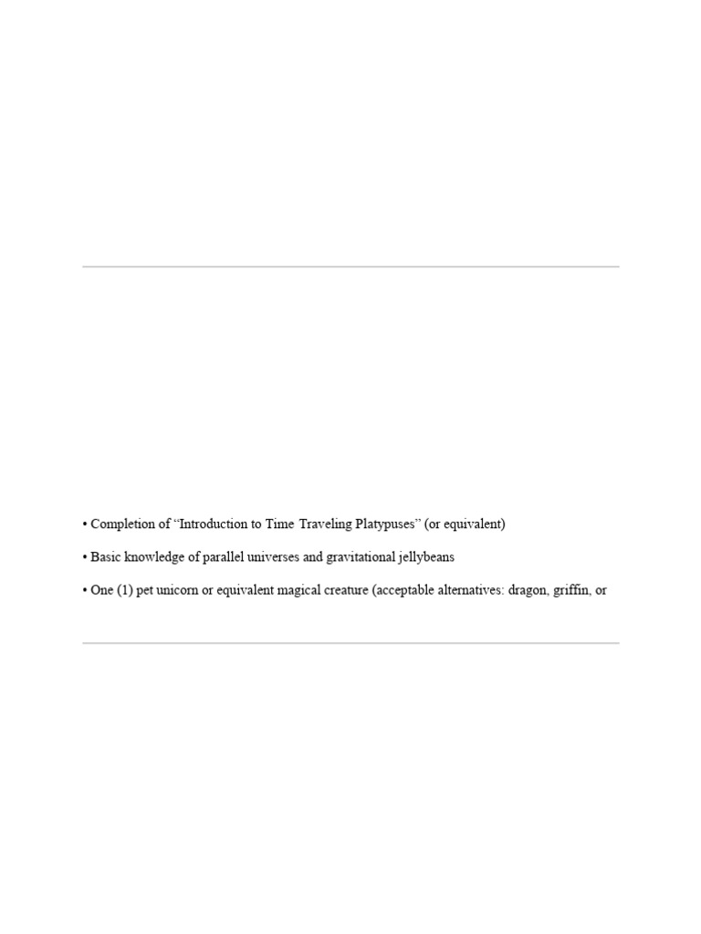 Advanced Quantum Unicorn Mechanics Course | PDF | Multiverse | Time Travel