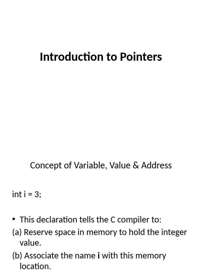 Understanding Pointers in C Programming | PDF