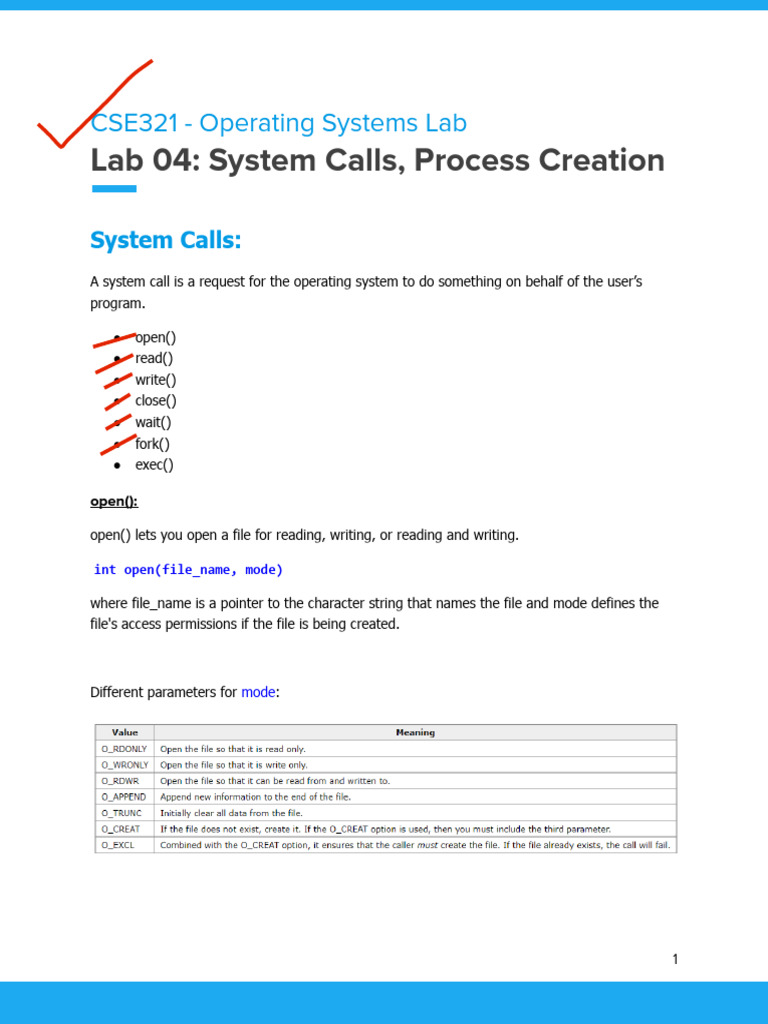 System Calls and Process Management in C | PDF | Concurrent Computing ...