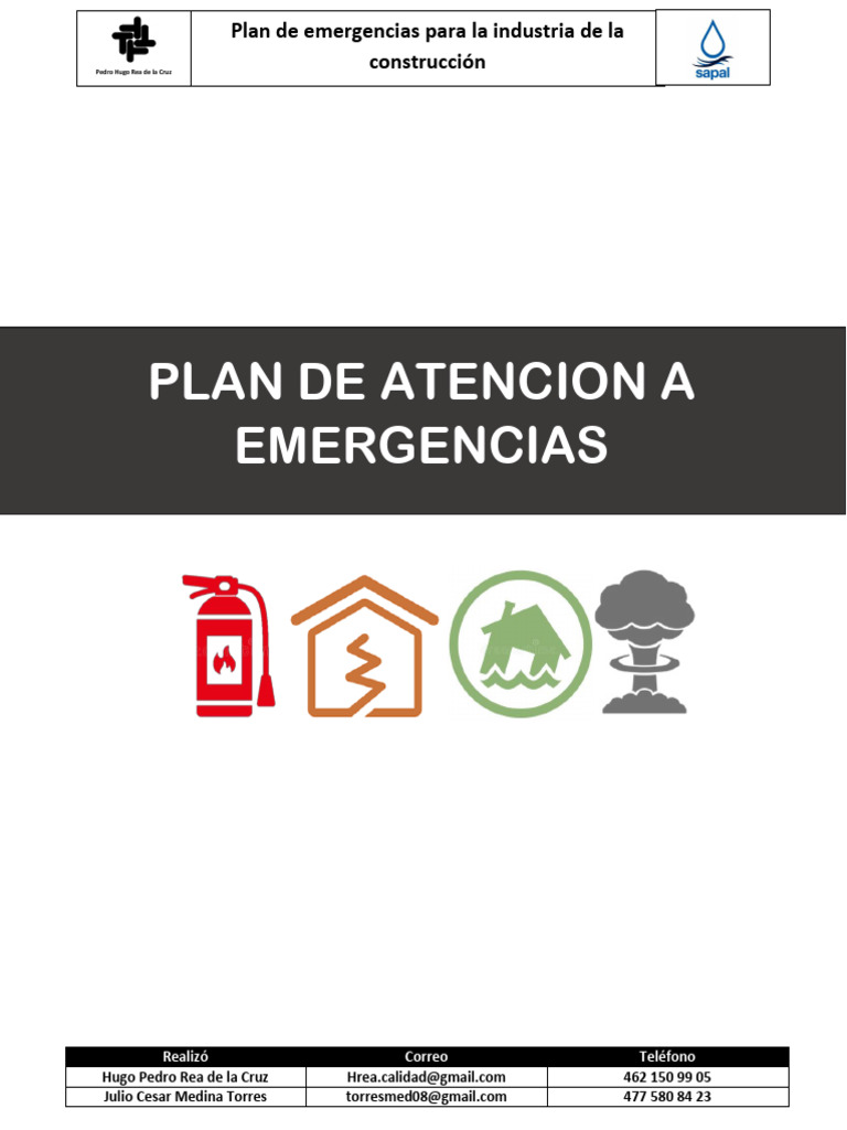 Plan de Emergencias en Construcción | PDF | Incendios | Defensa Civil