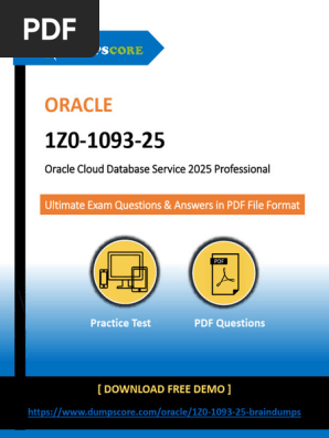 Oracle: Oracle Cloud Database Service 2025 Professional | PDF