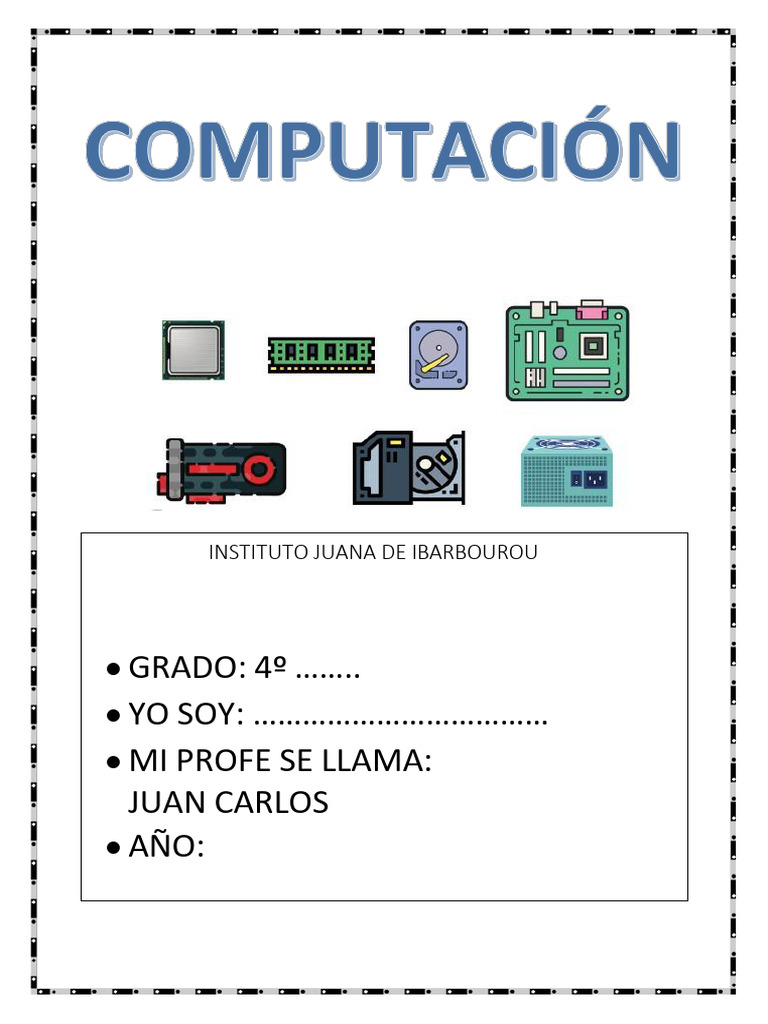 Actividades de Computación para 4º Grado | PDF | Hardware de la ...