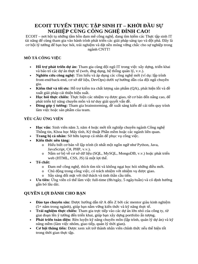 JD TTS It | PDF