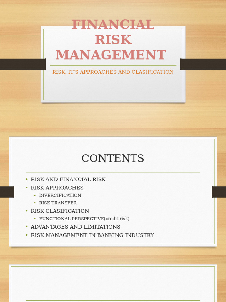 FINANCIAL RISK MANAGEMENT_084626 | PDF | Risk | Financial Risk