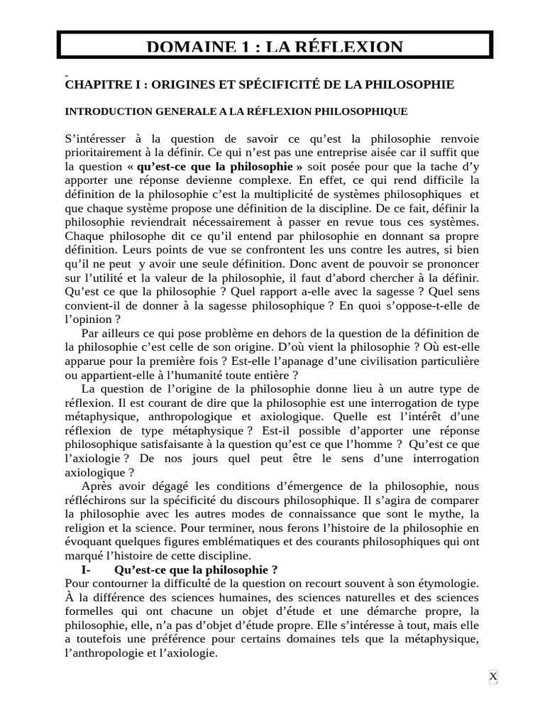 Origines et spécificités de la philosophie | PDF | Science | Vérité