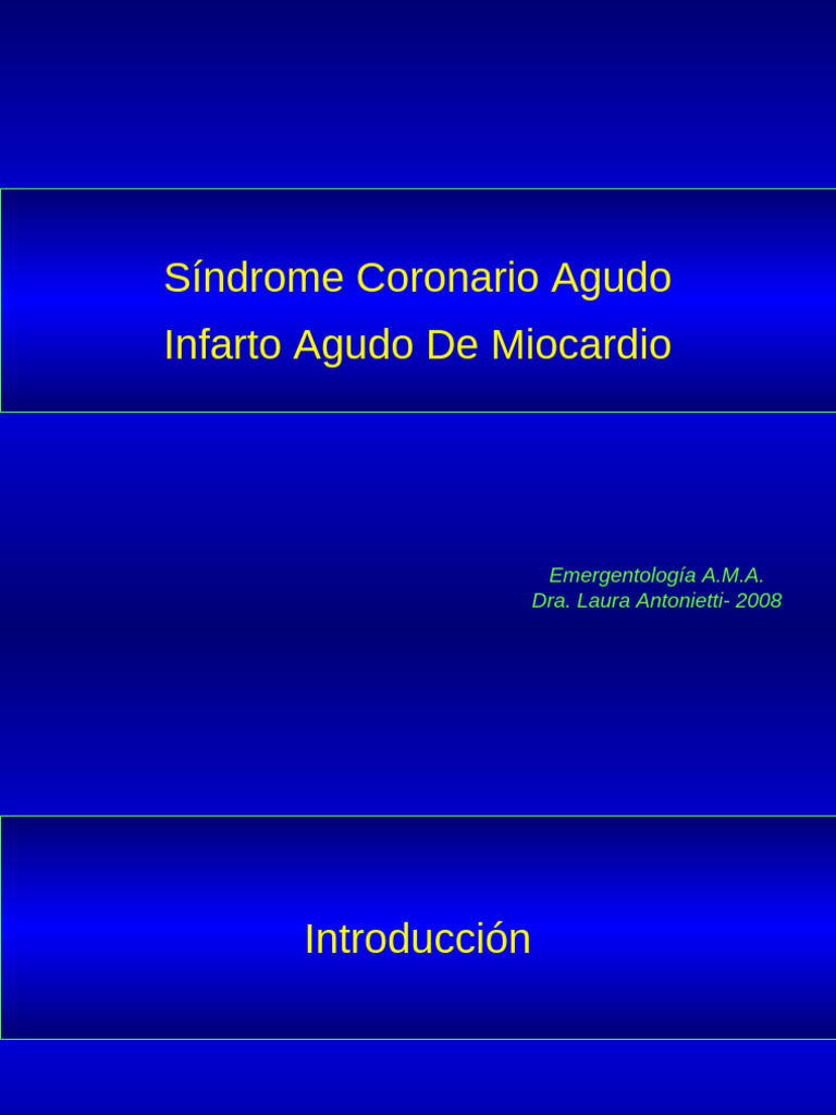 AMA Cardiopatía Isquémica | PDF | Infarto de miocardio | Especialidades ...