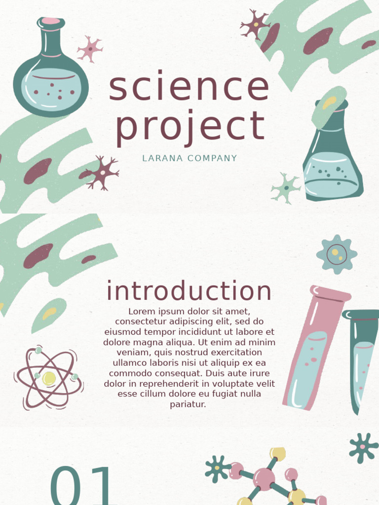 Green and Pink Doodle Hand Drawn Science Project Presentation | PDF