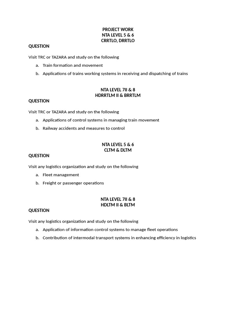Project Work - LTS Ipt | PDF