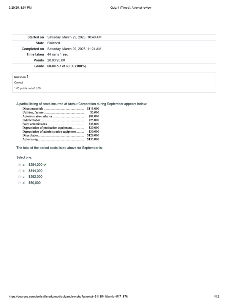 Chipata Corp Overhead Analysis | PDF | Cost Of Goods Sold | Business ...