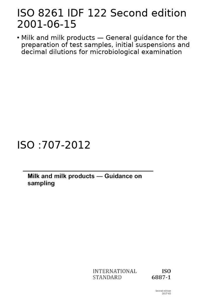 ISO 8261: Microbiological Testing Guide | PDF