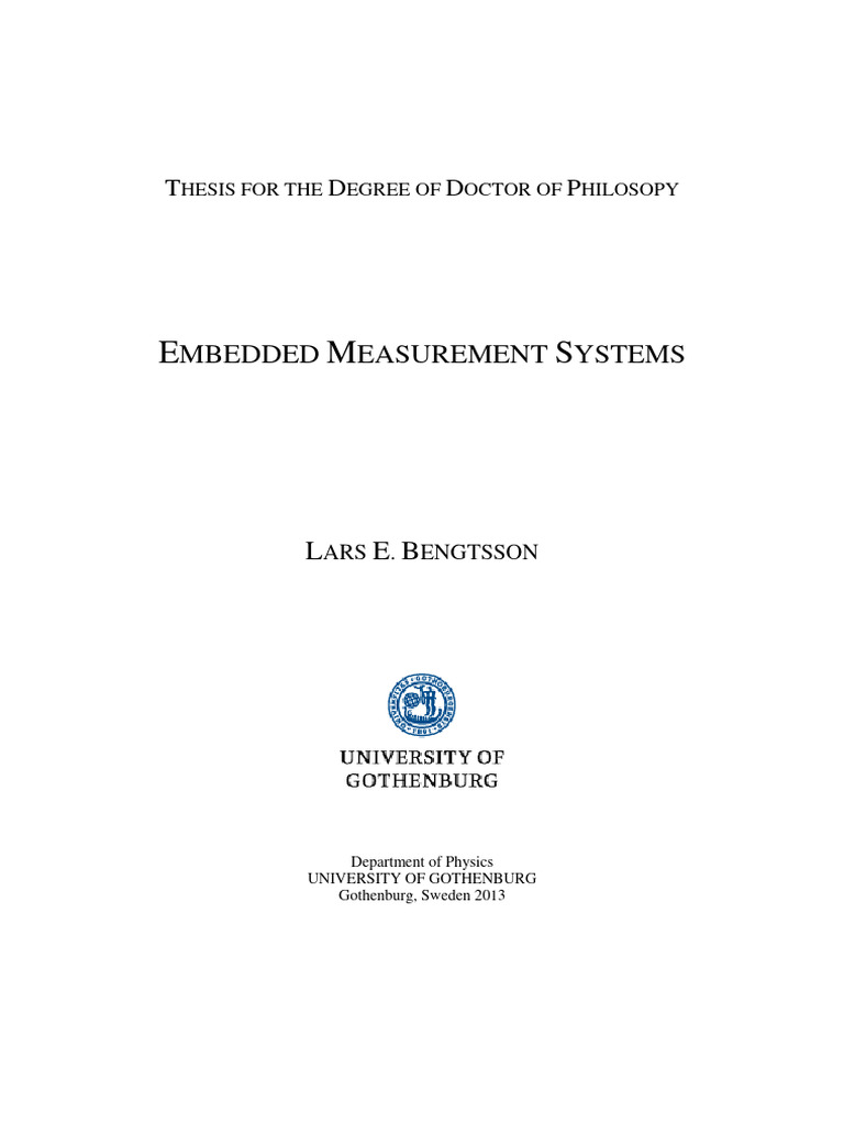 EMBEDDED MEASUREMENT SYSTEMS | PDF | Analog To Digital Converter ...