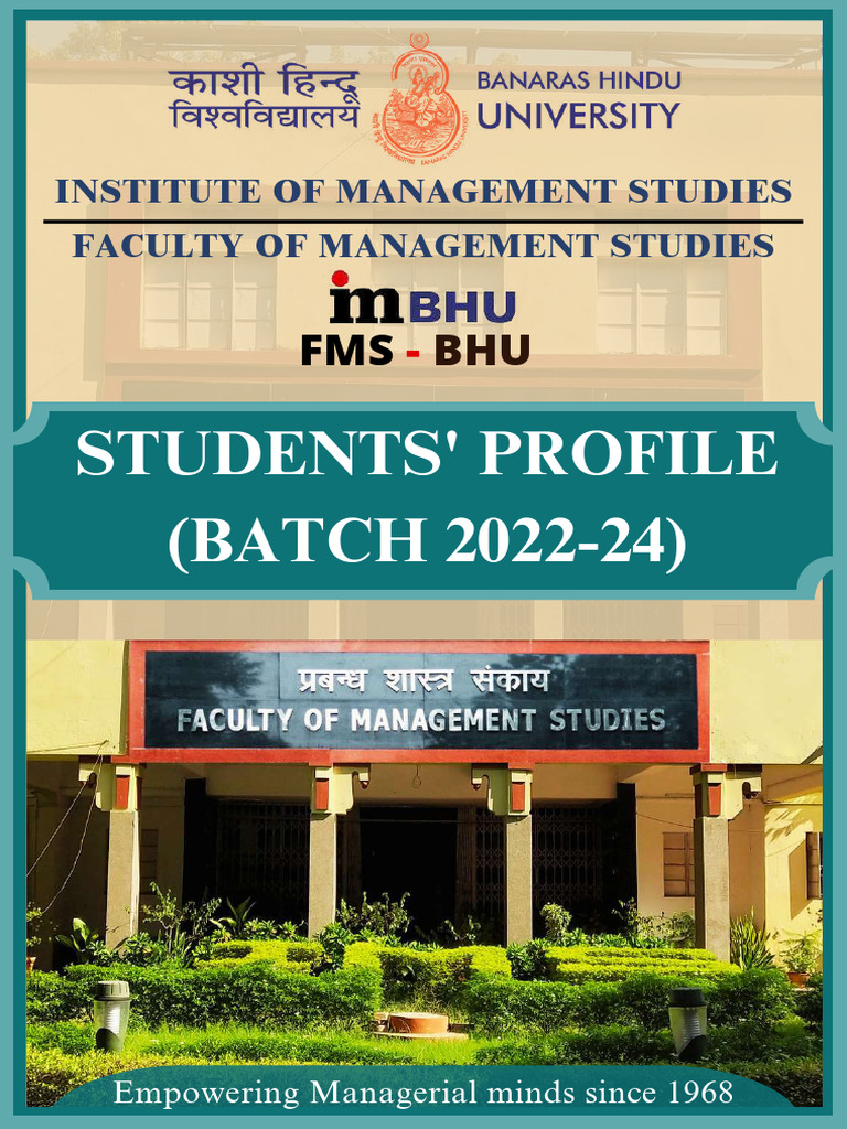 FMS BHU Student Profiles 2022-24 | PDF