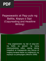Slugline Printers Direction Filipino | PDF