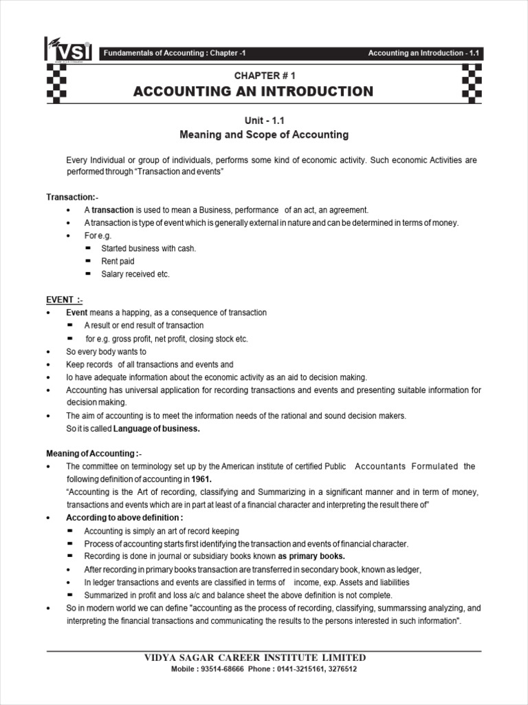 Fundamentals of Accounting Overview | PDF | Accrual | Equity (Finance)