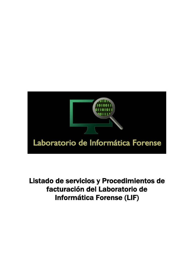 Servicios y Facturación del LIF | PDF | La seguridad informática ...