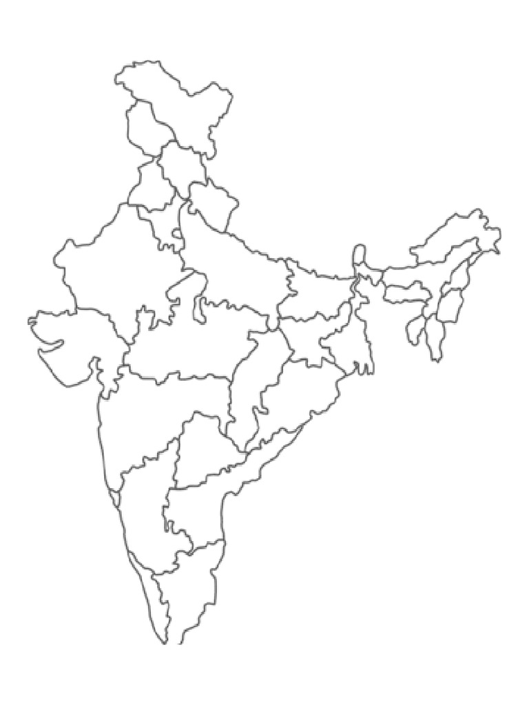 India Blank Political Map | PDF