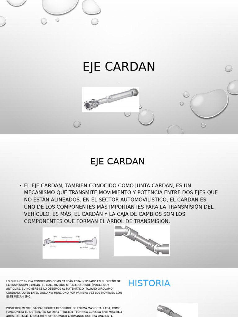 Eje Cardan y Palieres | PDF | Eje | Industria automotriz