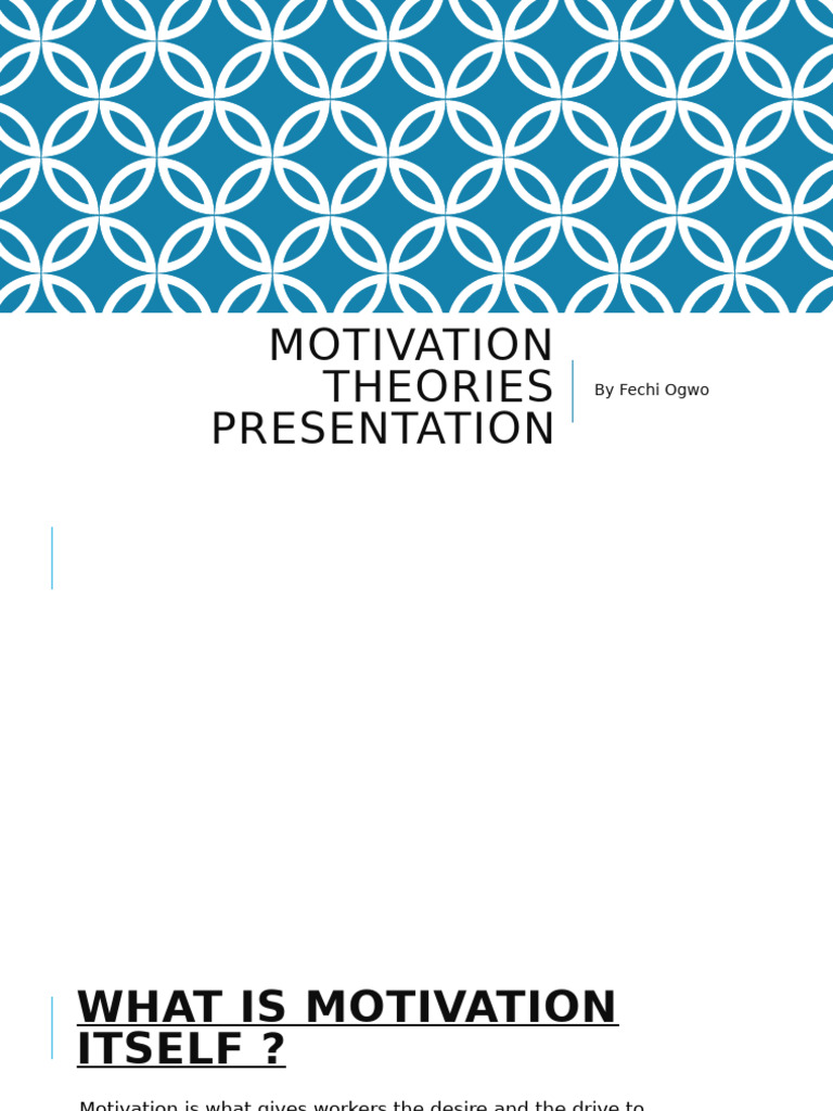 Understanding Motivation Theories | PDF | Motivation | Motivational