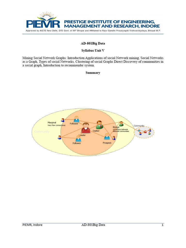 Social Network Mining Techniques and Applications | PDF | Cluster ...