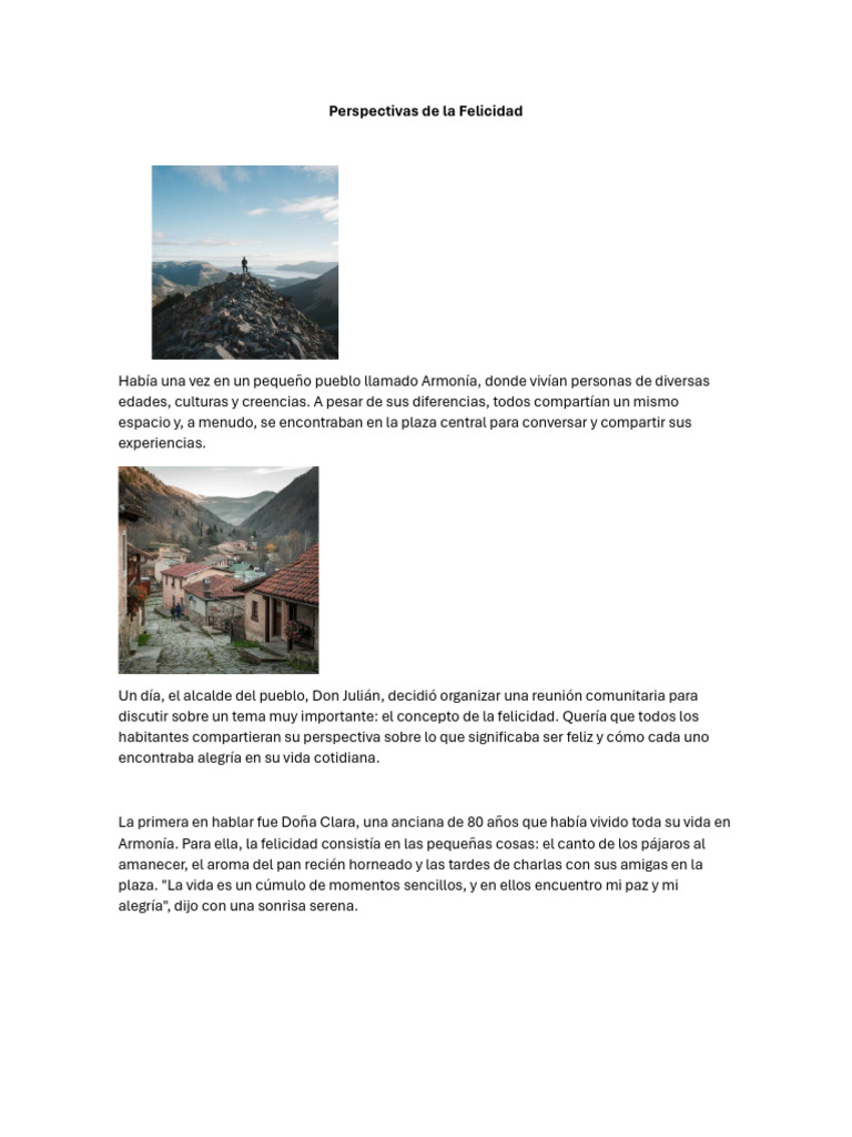 Perspectivas sobre la Felicidad en Armonía | PDF | Felicidad