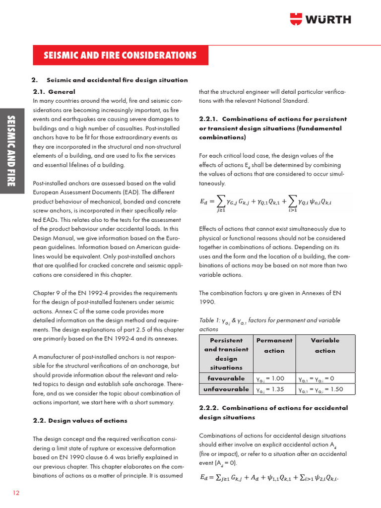 Seismic Performance of Anchors C1/C2 | PDF | Yield (Engineering ...