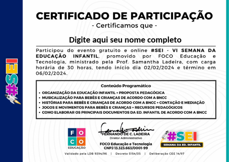CERTIF 30H SEI 2024-02 | PDF