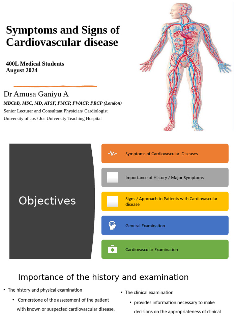 Cardiovascular Disease Symptoms Overview | PDF | Pulse | Respiratory ...