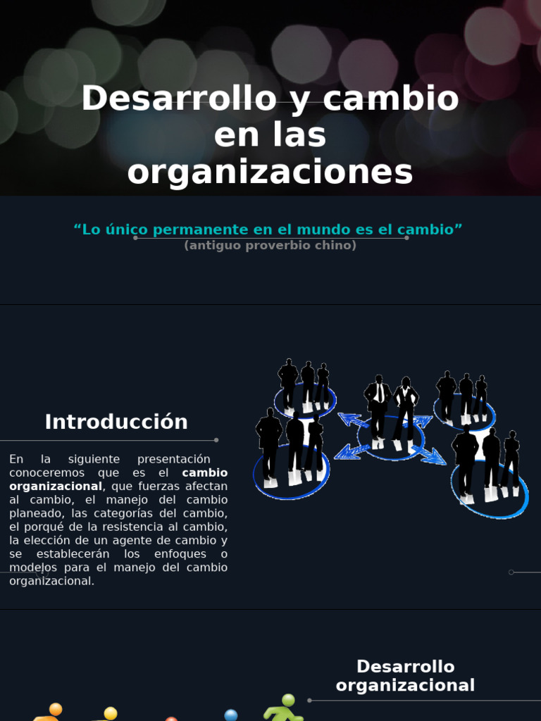 Cambio Organizacional y Desarrollo Empresarial | PDF | Gestión del ...