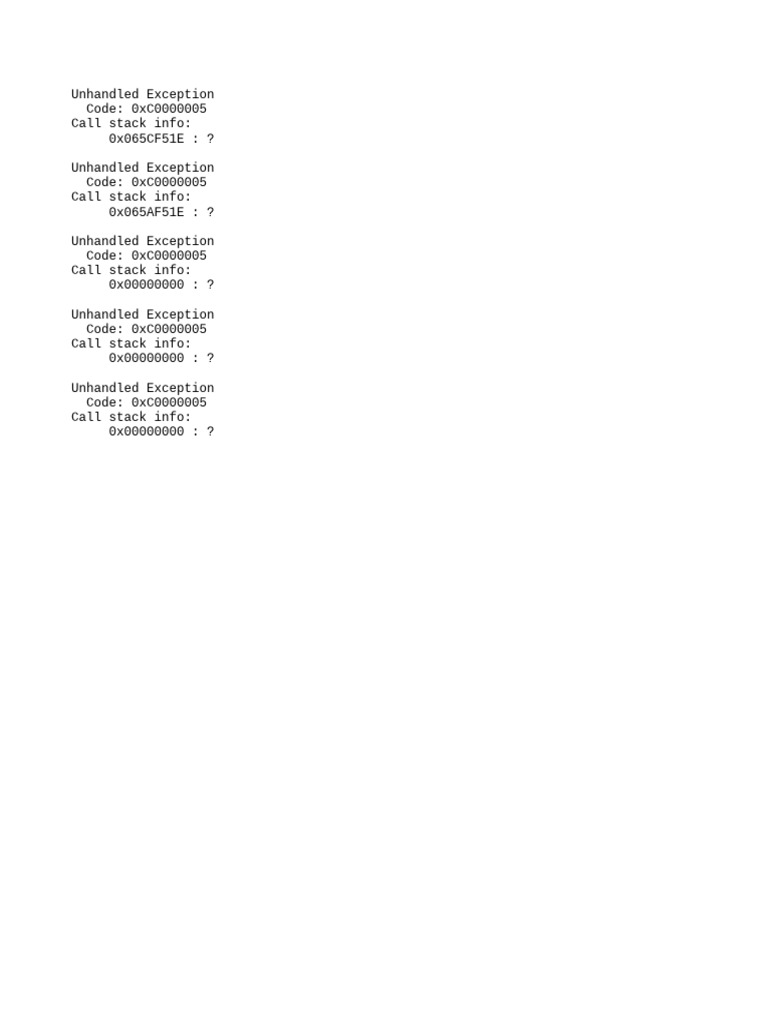 Exception Info | PDF