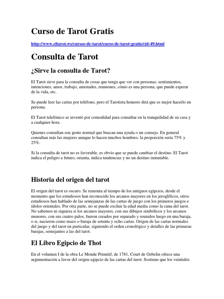 curso manual de tarot (español spanish), Tarot, Jugando a las cartas