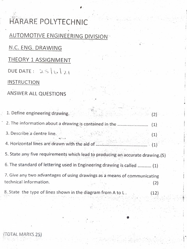 Drawing Assignment | PDF