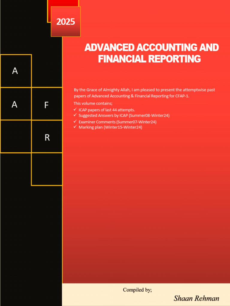 ICAP Advanced Accounting Past Papers 2025 | PDF | Depreciation | Taxes