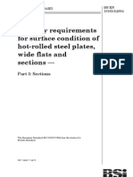 BS EN 10163-3-2004 Delivery Requirements For Surface Condition of Hot-Rolled Steel Plates, Wide Flats and Sections - Part 3 Sections