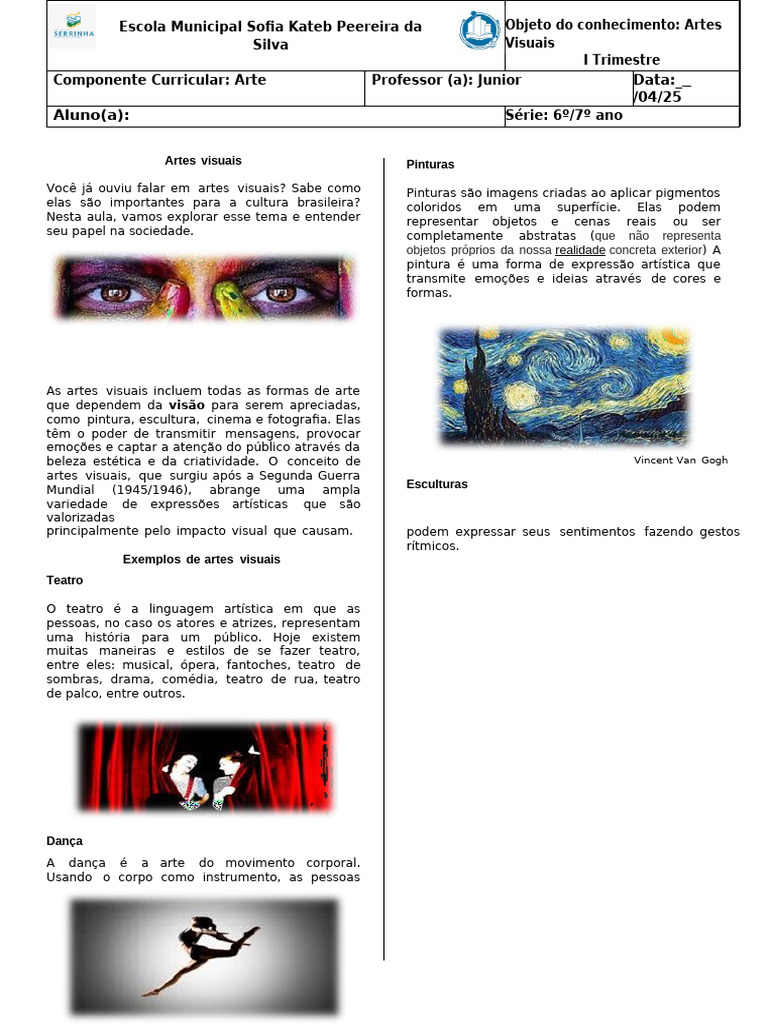 Importância das Artes Visuais na Cultura | PDF | Imagem | Pinturas