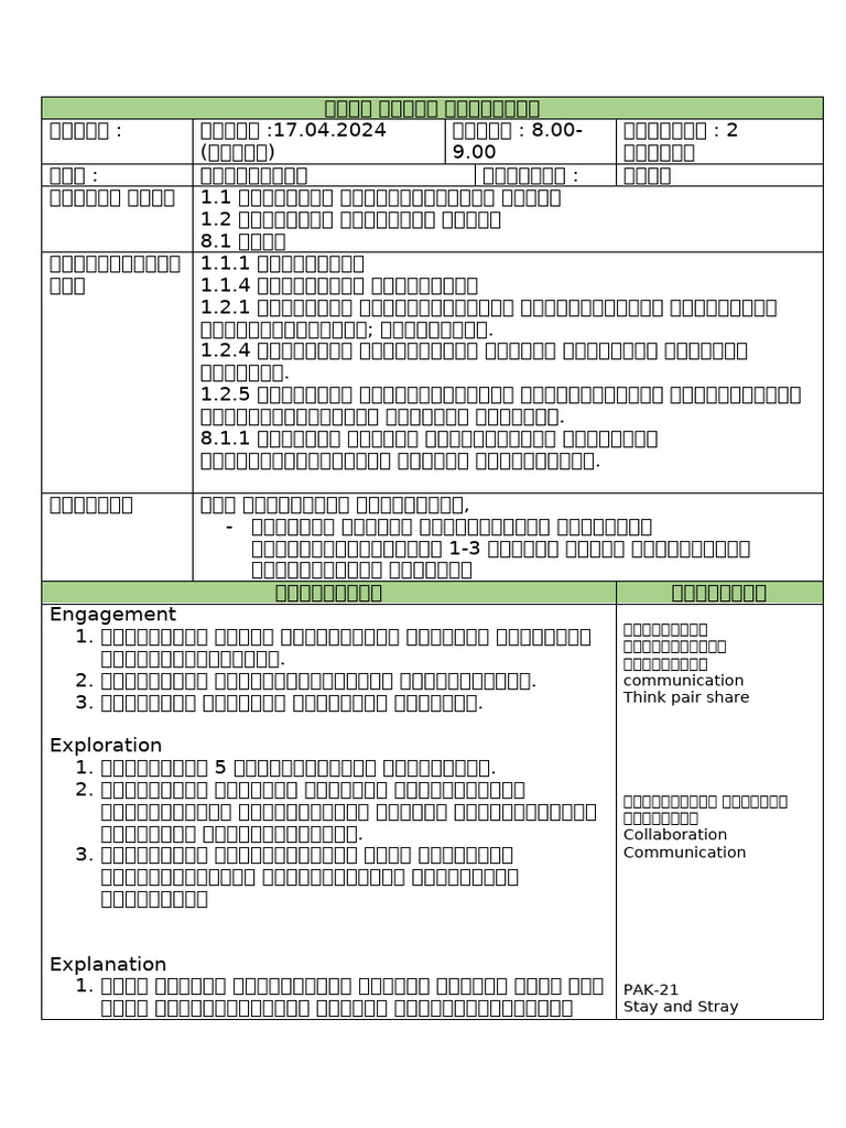 RPH Tahun 2 | PDF