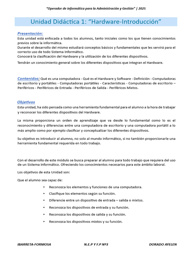 Hardware 055441 | PDF | Periférico | Hardware de la computadora
